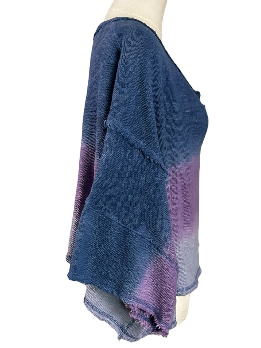 Free People Bohemian Oversized Ombre After Midnight Washed Tee Size Medium NWT